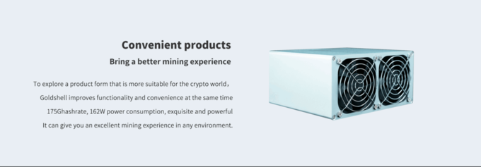 Mineiro novo 4 dos créditos da CAIXA 175Gh/S LBC LBRY de Goldshell libra