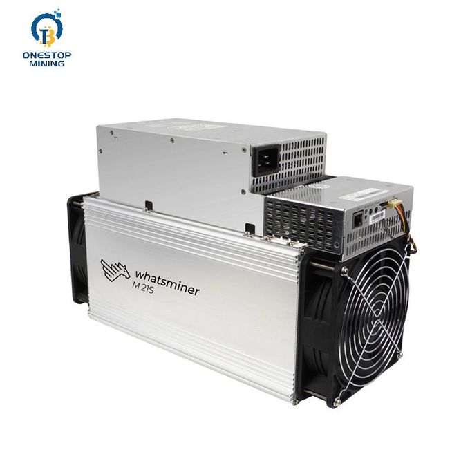 Máquina de mineração 0 do blockchain do mineiro BTC Asic de MicroBT Whatminer M21S 52T Bitcoin