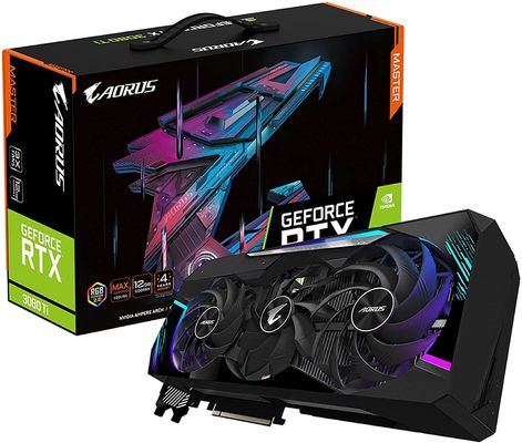 Placa gráfica video do jogo de Gtx GPU Gddr53080ti da giga byte do si de 12GB Rtx3080 para o portátil de mineração