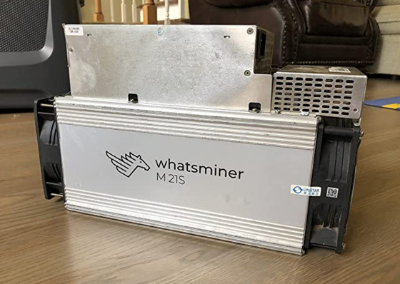 A mineração usada de Whatsminer M21S 58T Btc da mão de segundo faz à máquina em conservado em estoque