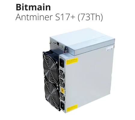 Máquina de mineração BTC de Bitmain Antminer S17+ 70T 73T 74T 76T Asic Bitcoin