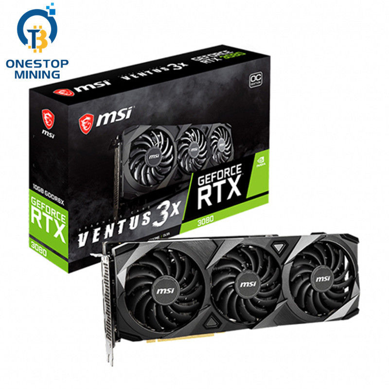 Mineiro da placa gráfica de OC Gddr6x Zotac Rtx3080 do jogo 10gb de Geforce Rtx 3080 do jogo de Msi
