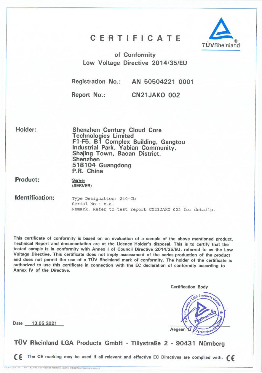 China Shenzhen Easy Cloud Times Technology Co., Ltd. Certificações